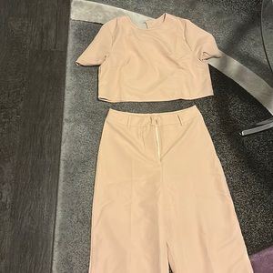 Tan 2 piece business casual outfit